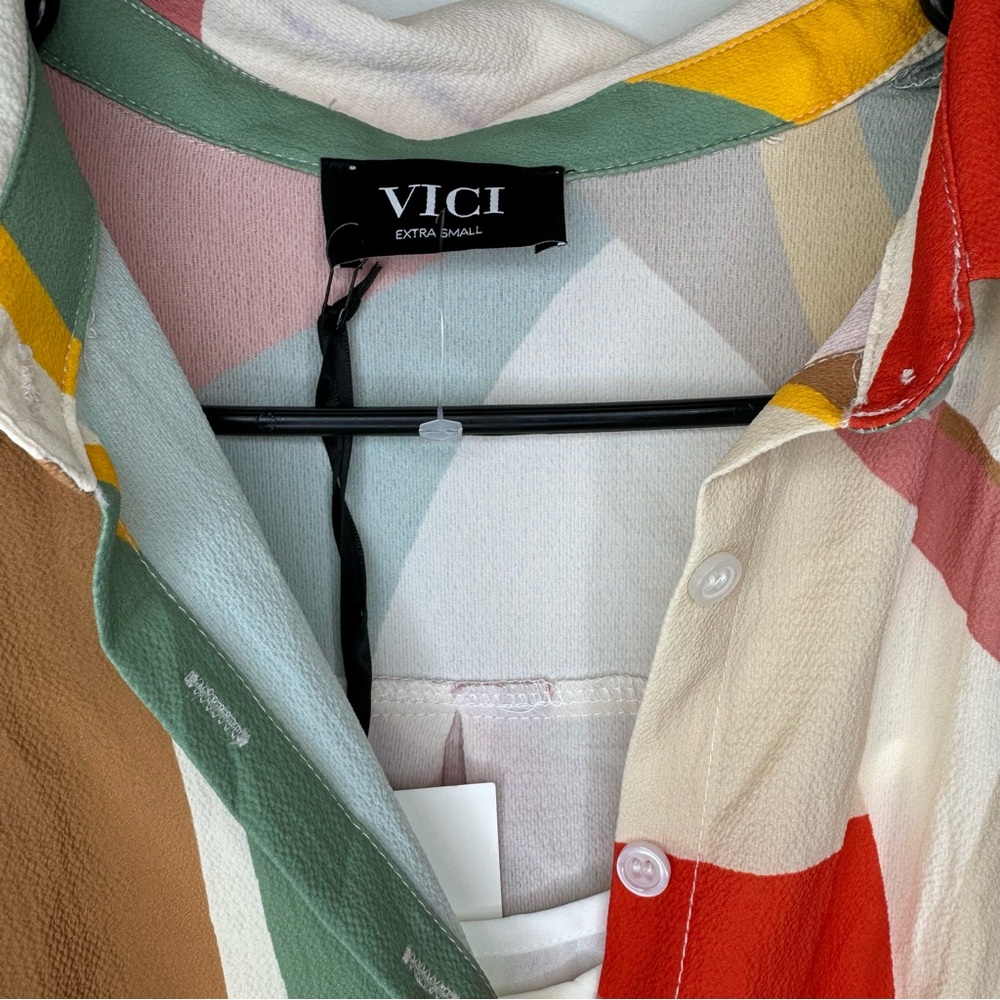 VICI Multicolored Belted Dress - Picture 4 of 7